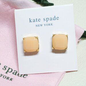 Kate Spade | Small Square - Gold Light Pink Stud Earrings